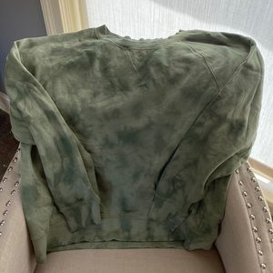 Old navy green tie dyed green crew neck sweatshirt size L never worn